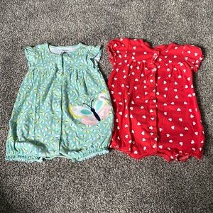 18 month girls rompers- CARTERS